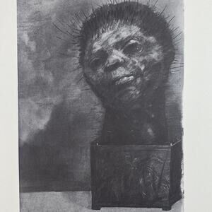 Odilon Redon, Cactus Man, Drawing, Print, Bookplate, Classic Art ~ 240623-WH 595